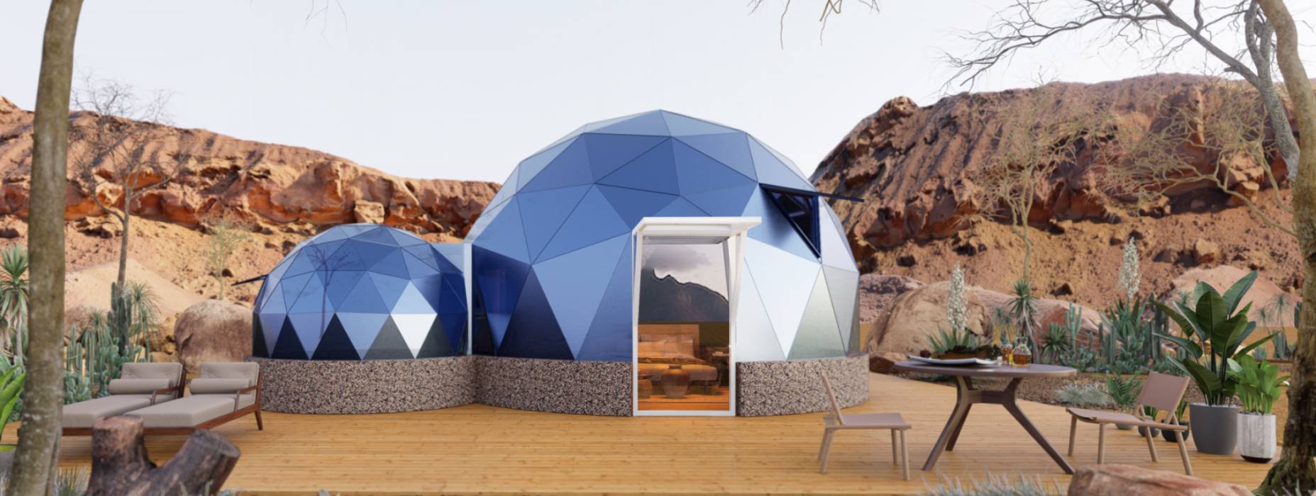 龙口市球形智能光伏玻璃星空房